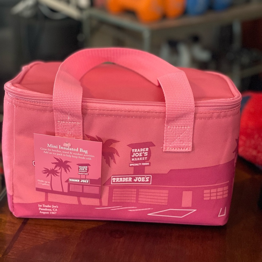 Trader Joe's Pink Mini Insulated Bag